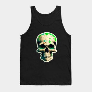 Colorful melting Skull head design #3 Tank Top